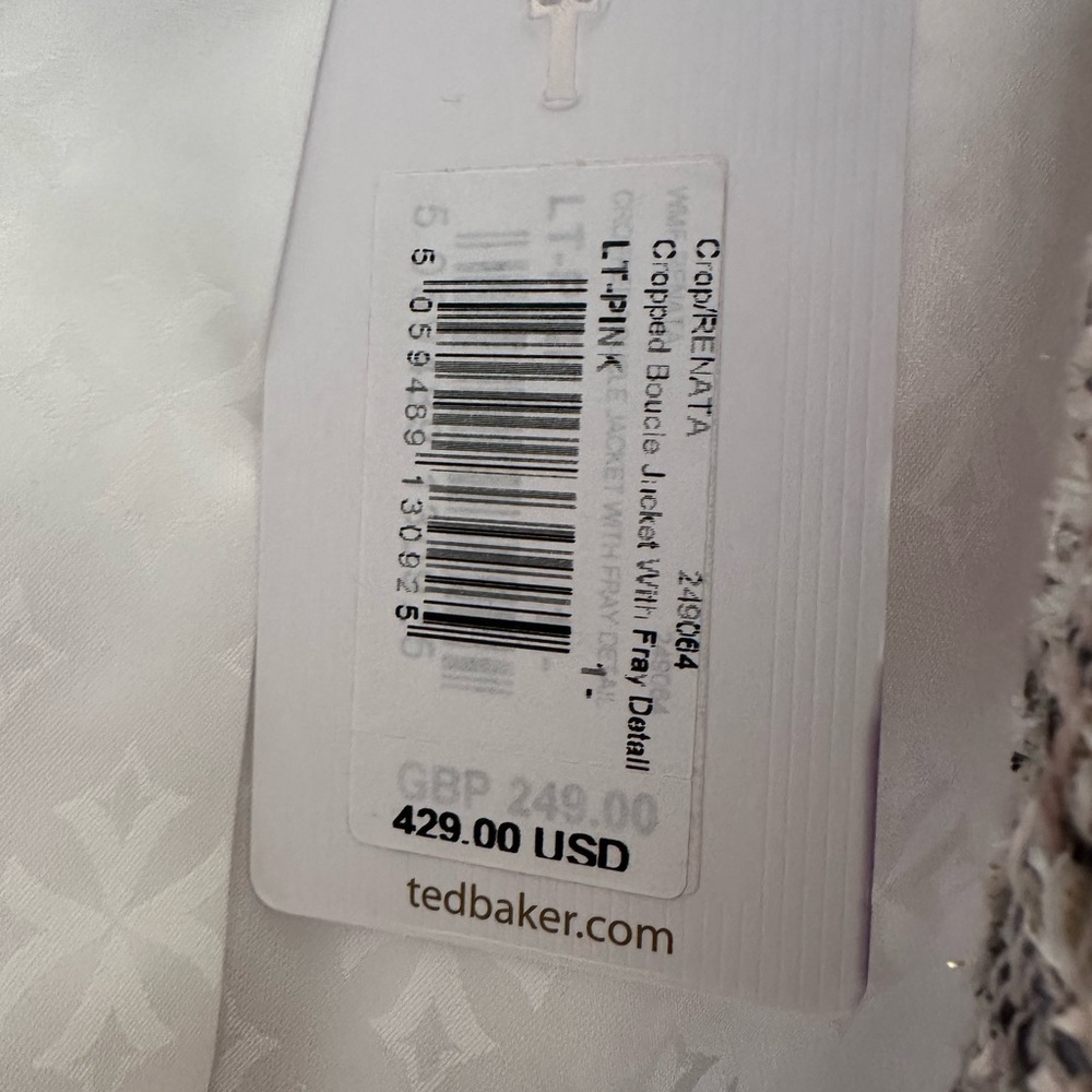 Ted Baker tweed blazer - NWT - Size 1 - Picture 5 of 5